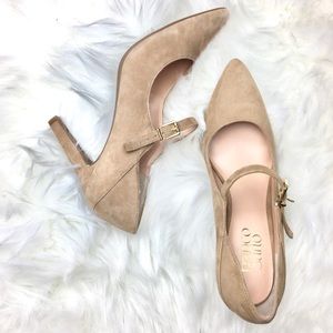 FRANCO SARTO Suede Anthem Mary Janes